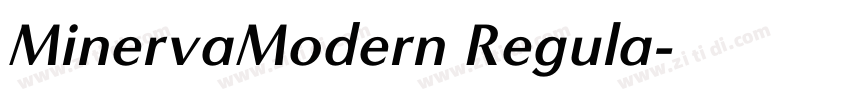 MinervaModern Regula字体转换